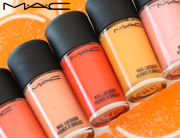 MAC All About Orange Nail Polish Swatches