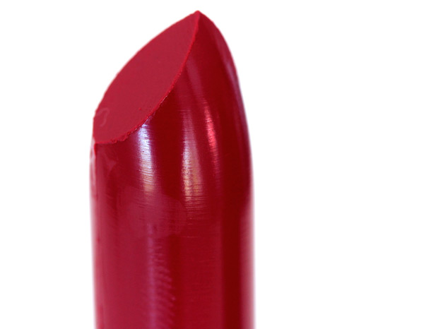 MAC Glam Lipstick, a matte bright pinkish red from Viva Glam (1992)