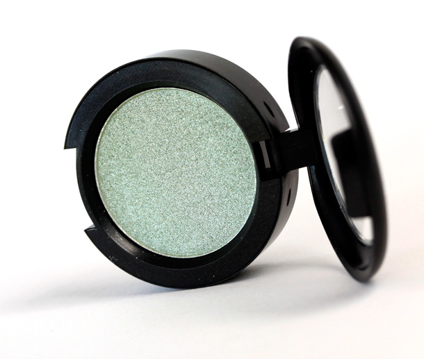 MAC Lime Ice Pressed Pigment, a seafoam green with a frost finish