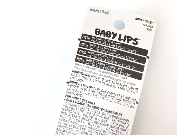 Maybelline Baby Lips Minty Sheer Box 2