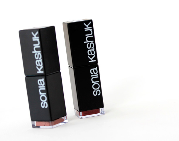 Sonia Kashuk Satin Luxe Lip Color in Pinky Beige and Spiced Berry