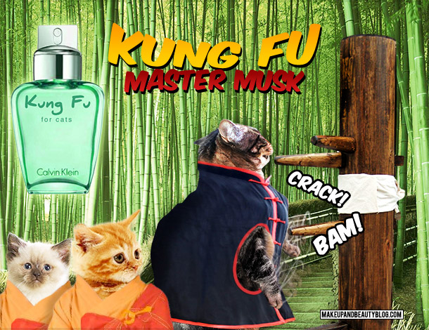 Tabs the Cat for Calvin Klein Kung Fu Master Musk