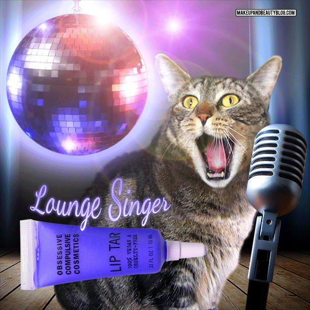 Tabs the Cat for OCC Lip Tar in Lounge Singer