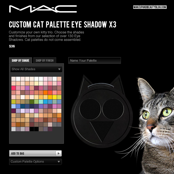 Tabs the Cat for MAC Custom Cat Eye Palette X3