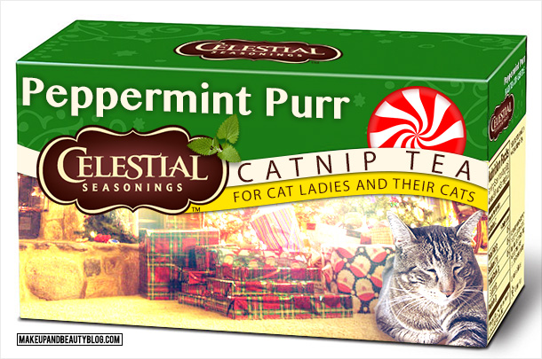 Tabs the Cat for Celestial Seasonings Peppermint Purr Catnip Tea