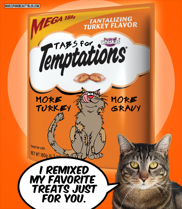 Tabs the Cat for Extra Turkey and Gravy Temptations Cat Treats