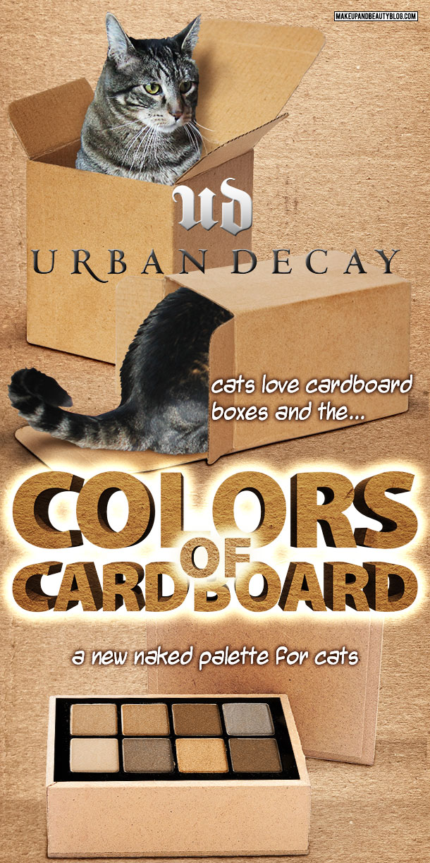 Tabs the Cat for the Urban Decay Colors of Cardboard Palette