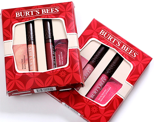 Burt's Bees Party Lips in Neutral on the left and Pink on the right, $14.99 each