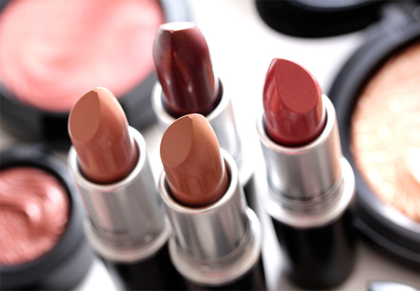 The four MAC Magnetic Nude Lipsticks, $15 each US and $18 CAN