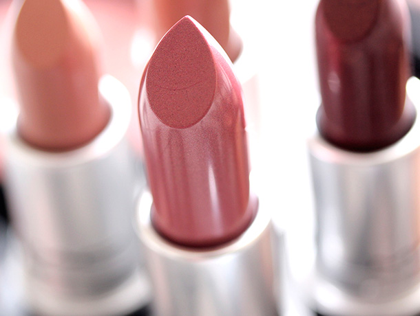 MAC Morning Rose Lipstick, a soft cool rose with a Cremesheen finish