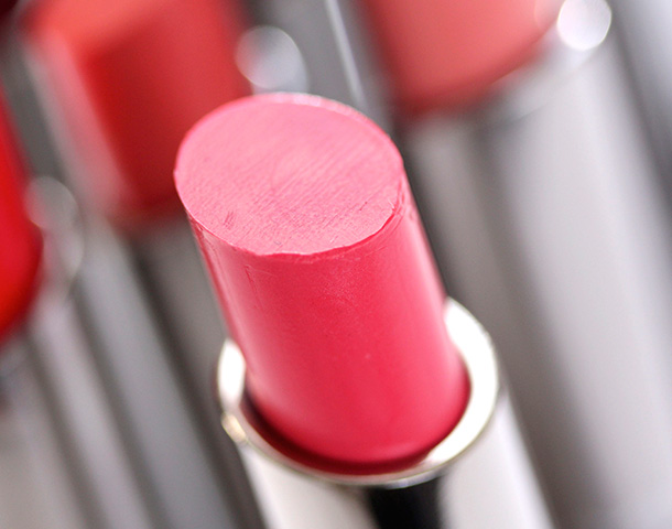 MAC Out for Passion Huggable Lipcolour, a soft warm rose with a cream finish