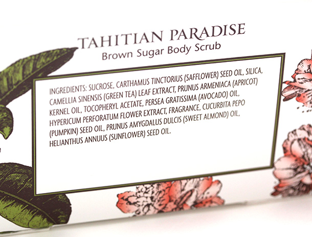 Trader Joe's Exfoliating Body Scrub Trio: Tahitian Paradise Brown Sugar Body Scrub Ingredients