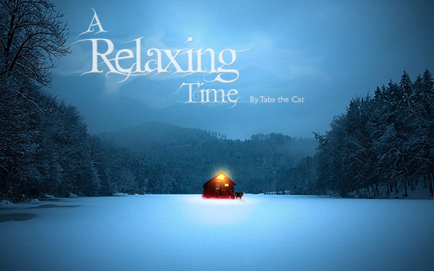 A Relaxing Time, by Tabs the Cat