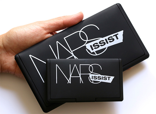 NARS NARSissist Cheek Palette on the top and Eyeshadow Palette on the bottom