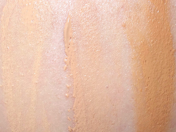 02 Light, 04 Medium and 06 Deep Biege swatched on NW25 skin