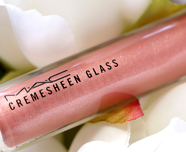 MAC Nectarsweet Cremesheen Glass, a a soft pinkish peach