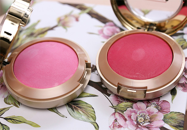 Milani Baked Blush in Delizio Pink (left0 and Bella Rosa (right)