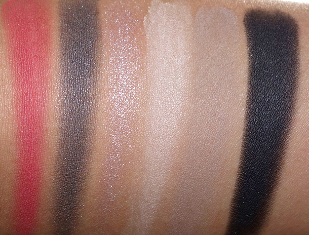 NYX Sex Bomb Shadow Palette Swatches