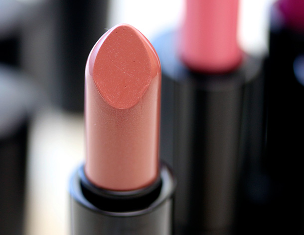 MAC Mineralize Lipstick in Pure Pout, a dirty cool beige