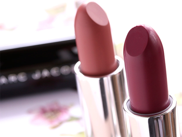 Marc Jacobs Lovemarc Lip Gels in Role Play (left) and Seduce Me (right)