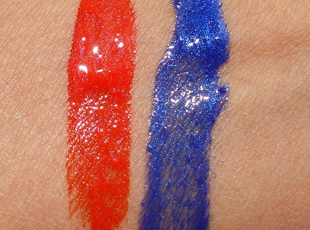 Urban Decay Nail Color in Bang (left) and Chaos (right)