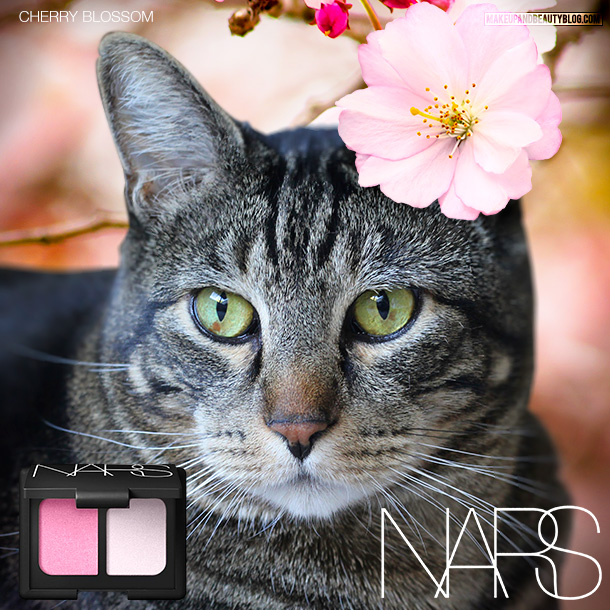Tabs the Cat for NARS Cherry Blosson Eyeshadow Duo