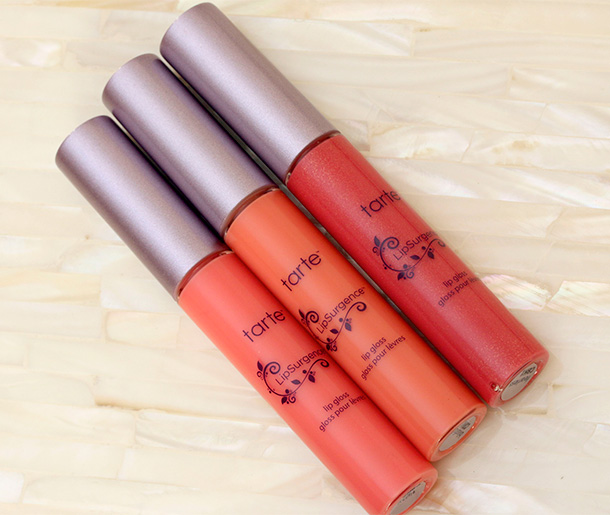 Tarte LipSurgence Lip Glosses in Tipsy, Blissful and Fearless