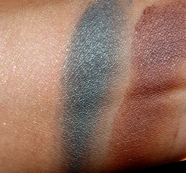 Too Faced Pardon My French Swatches from the left: Sunbeam, Mermaid and Toasted Coconut