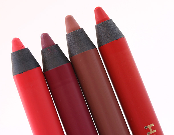 Hourglass Panoramic Lip Pencils from the left: Muse, Empress, Eden and Raven