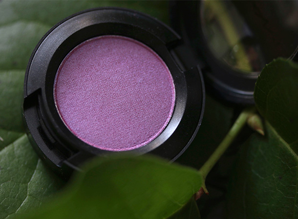 MAC Frost Eye Shadow in Blooming Mad, a mid-tone ultra violet