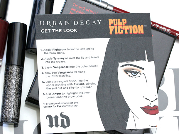Urban Decay Pulp Fiction Collection Palette card