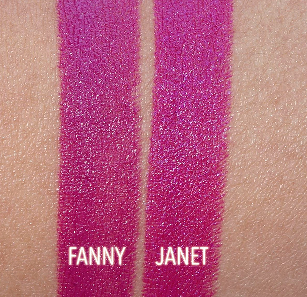 NARS Fanny and Janet Swatches