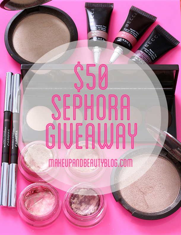 Win a $50 Sephora e-gift card from Makeup and Beauty Blog