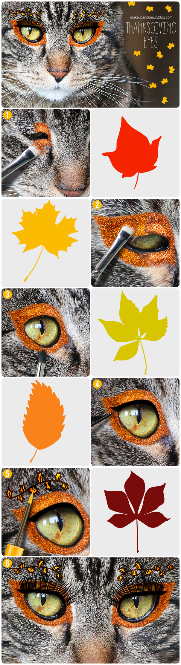 A Thanksgiving Makeup Look by Tabs the Cat