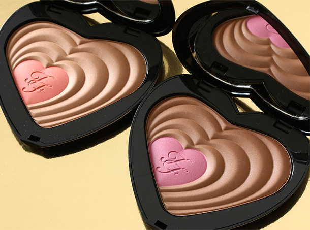 Too Faced Soul Mates Blushing Bronzer in Carrie & Big (left) and Ross & Rachel (right)