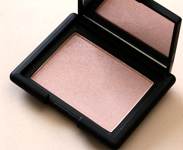NARS Blush in Reckless, a sheer pink with silver shimmer ($30)