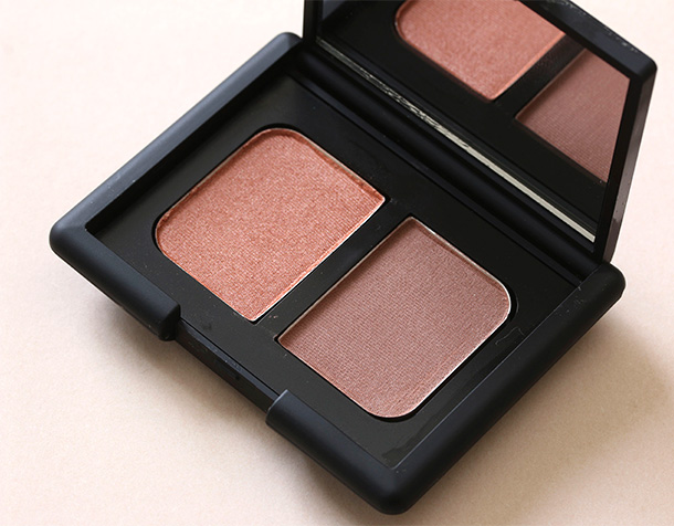 NARS Duo Eyeshadow in St-Paul-De-Vence, a shimmery warm nectarine and a satiny warm chestnut ($35)