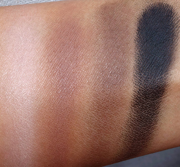 Tarte Tartelette Swatches from the left: Super Mom, Wanderer, Power Player and Fashionista