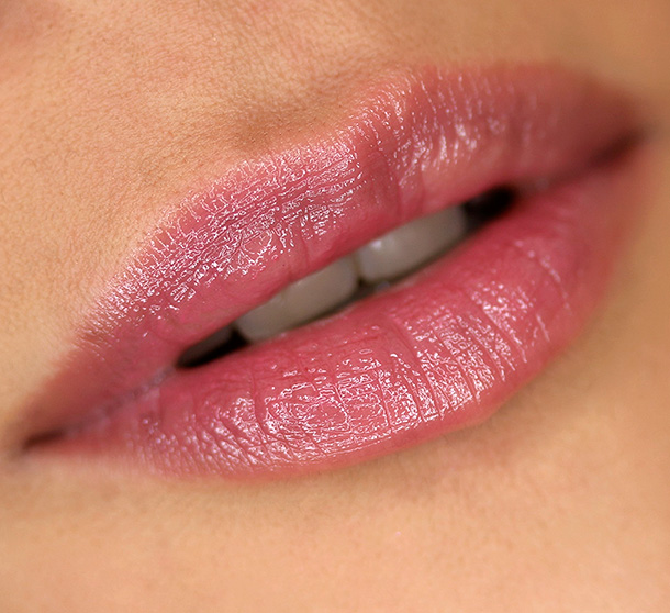 Urban Decay Sheer Revolution Lipstick in Sheer Rapture, a sheer dusty rose