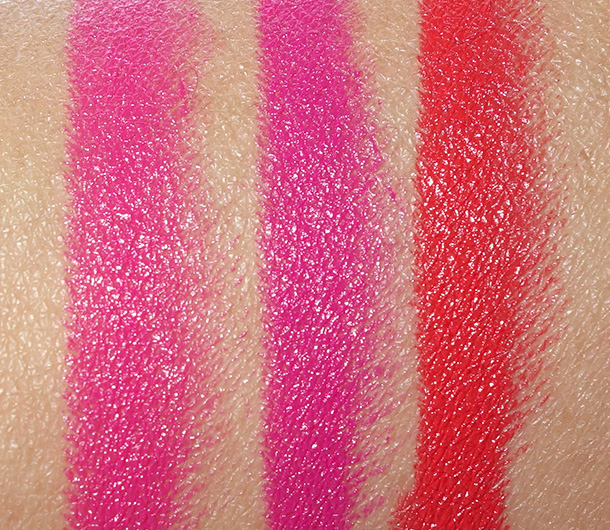 Bobbi Brown Art Stick Swatches in Hot Pink, Hot Berry and Hot Orange