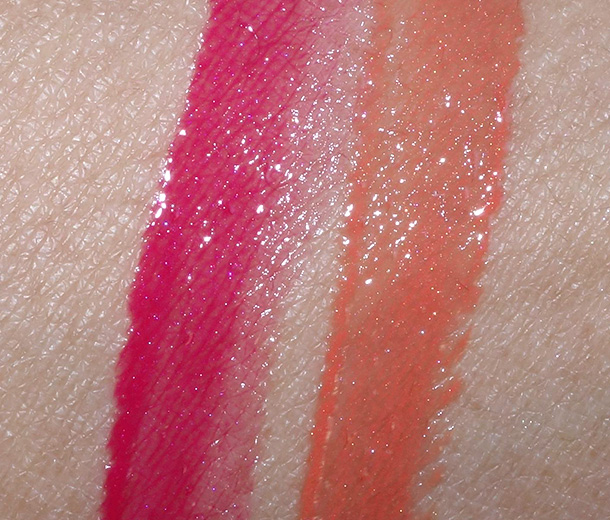 Dior Rouge Dior Brilliant Lipshine & Care Couture Colour in Darling (left) and Victoire (right)