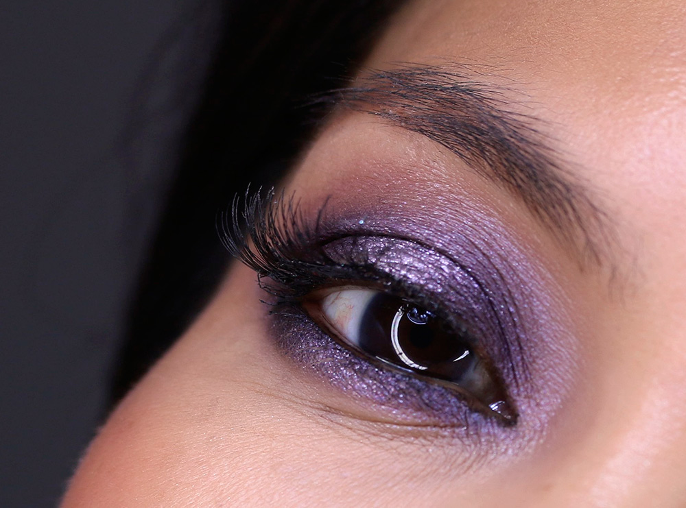 purple smoky holiday makeup tutorial