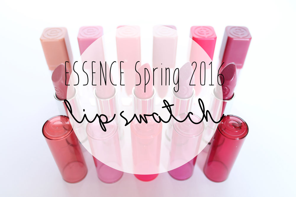 Essence Spring 2016 Lip Swatches