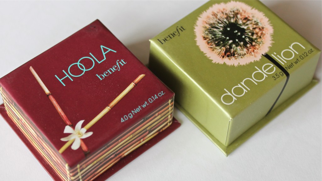 Benefit Hoola and Dandelion Minis ($15 and 0.12 ounces each)