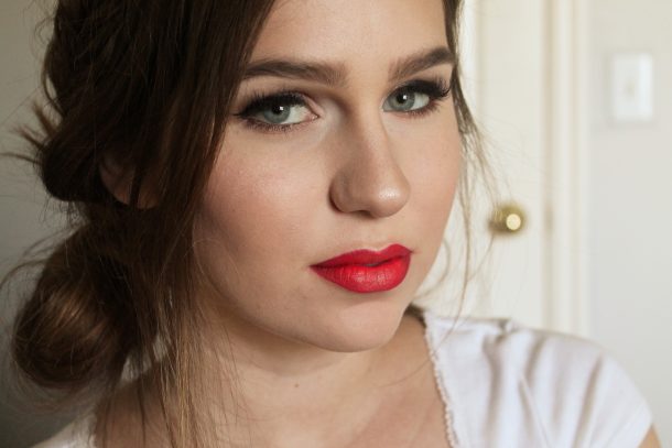 Loving the red ombre lip!
