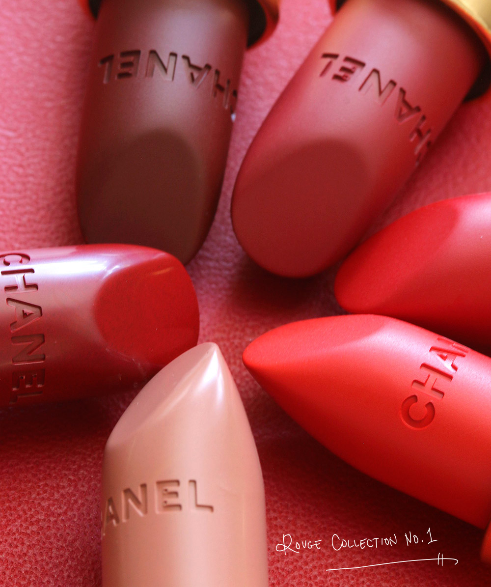 chanel le rouge collection no 1 lipstick swatches