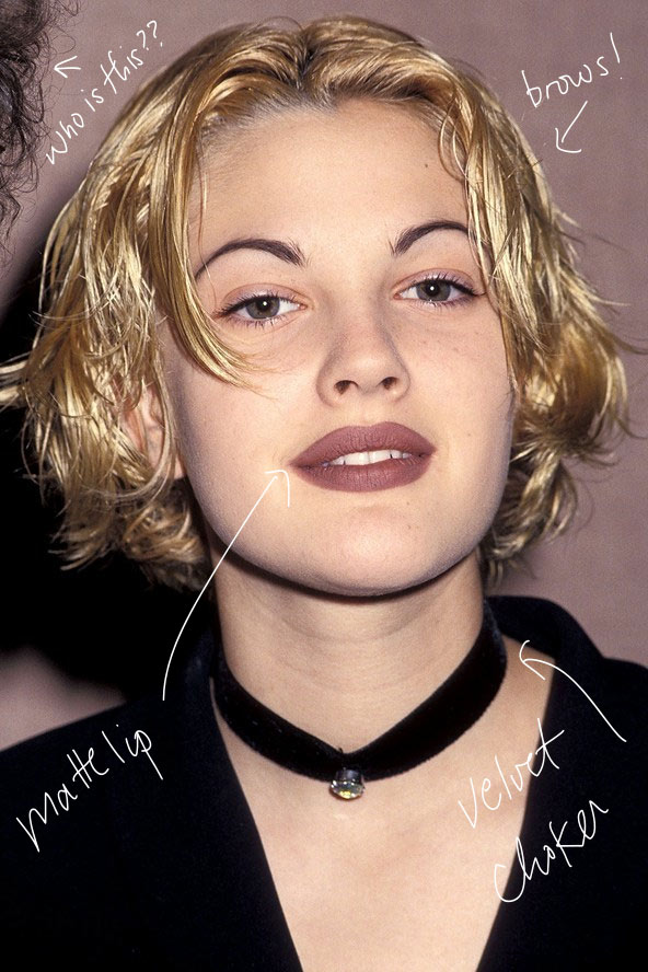 Drew Barrymore in the '90s  showing how it was done...
