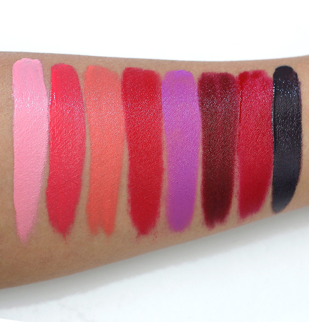 make up for ever acrylip swatches