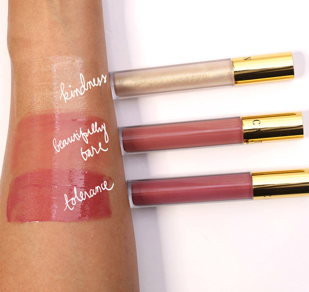 mac caitlyn jenner swatches gloss
