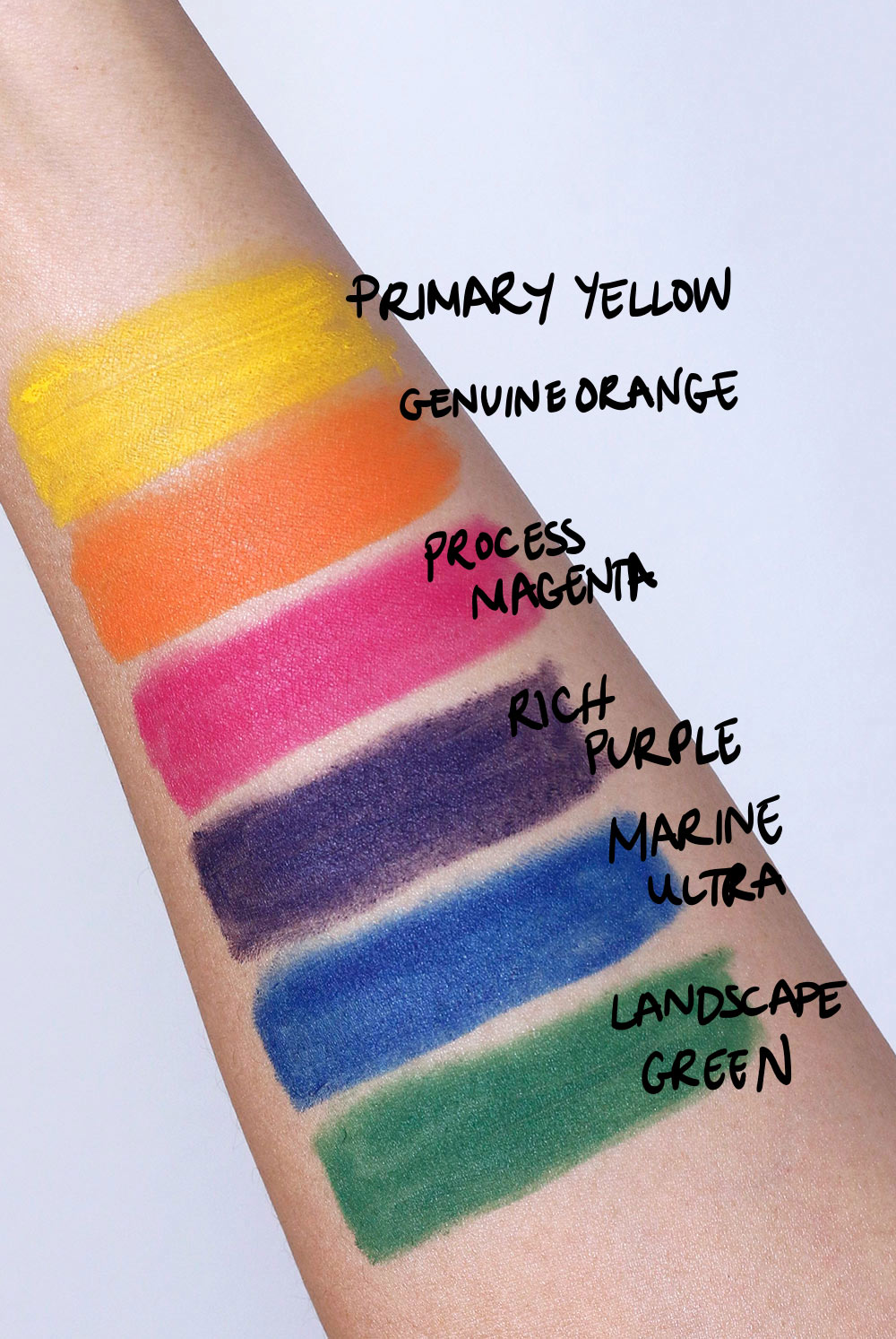 mac work it out chromagraphic pencil swatches